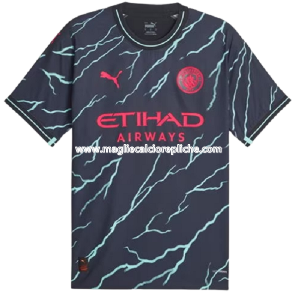 terza maglie calcio manchester city 2023 2024 thailandia bianco